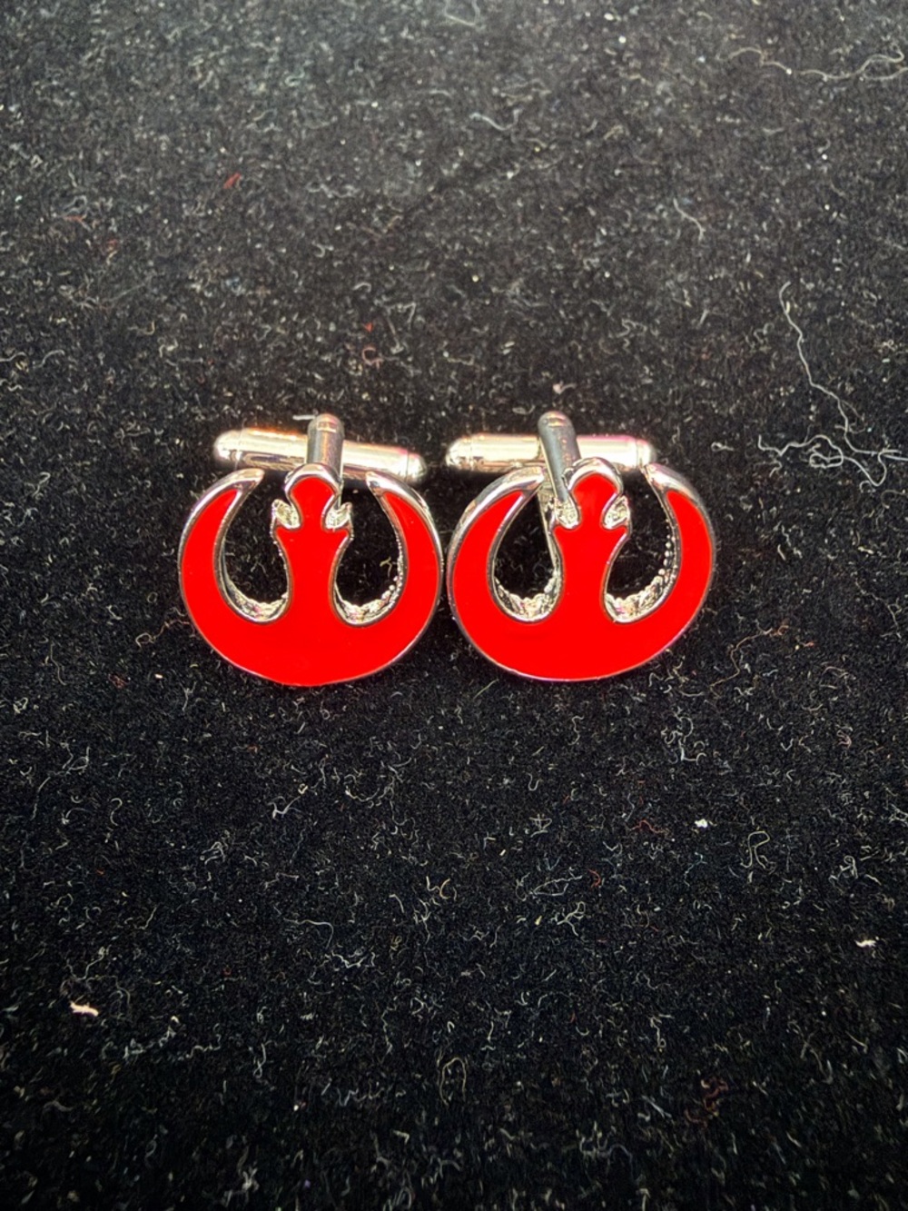 Red Rebel Alliance Emblem Cufflinks - Men Accessories